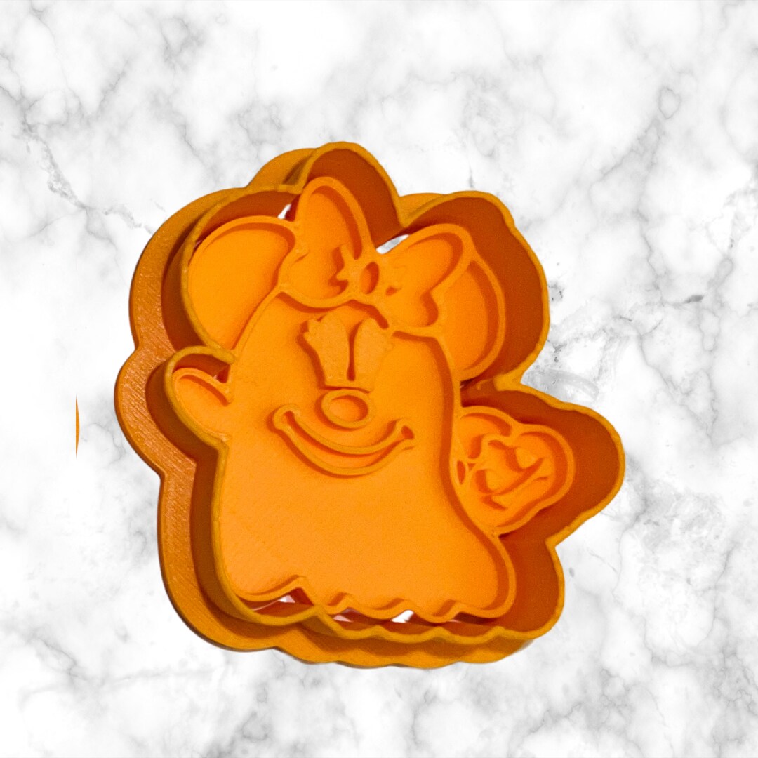 Ghost Mouse & Pumpkin faces Halloween Cookie Cutter & Stamp