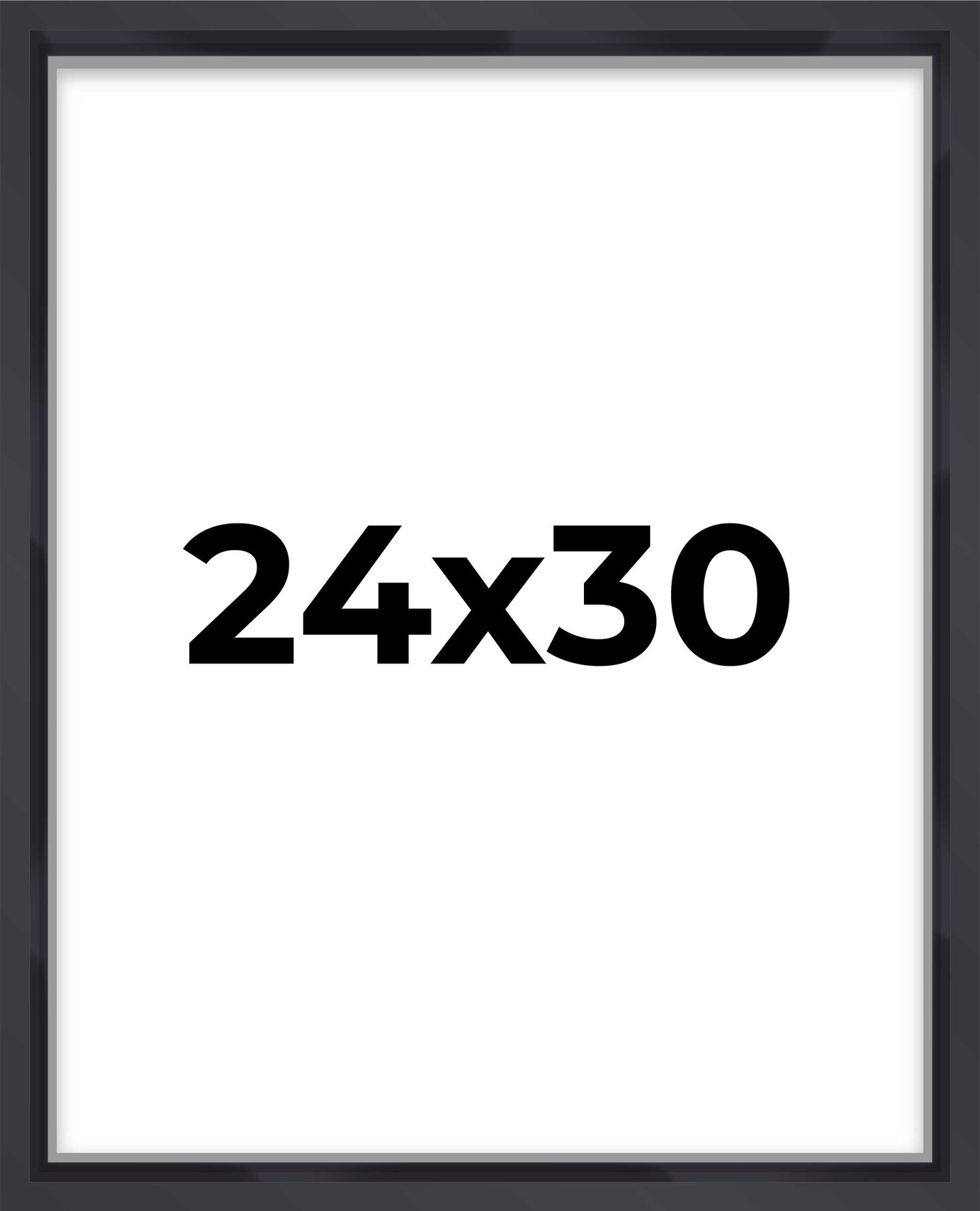 Shadow Box 1.5" Depth Black Picture Frame - UV Acrylic, Backing, Hanging Hardware