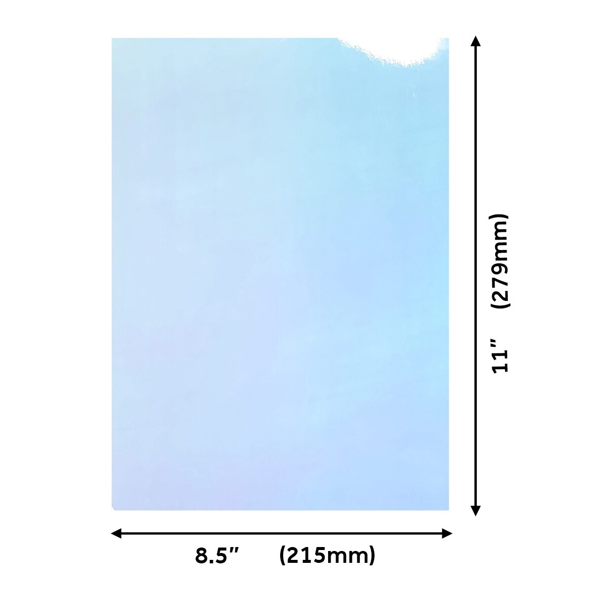 Craft Perfect Gloss Iridescent Mirror Cardstock 8.5&#x22;X11&#x22;