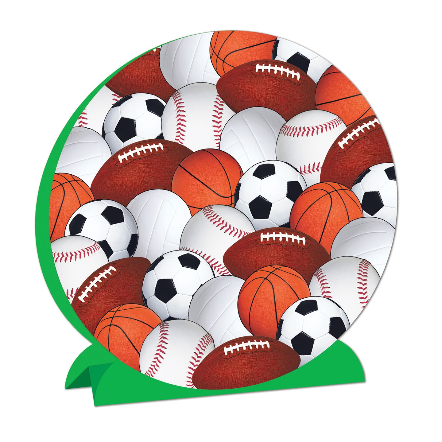 Beistle 9&#xBC;in. 3-D Sports Centerpiece - 12 Pack