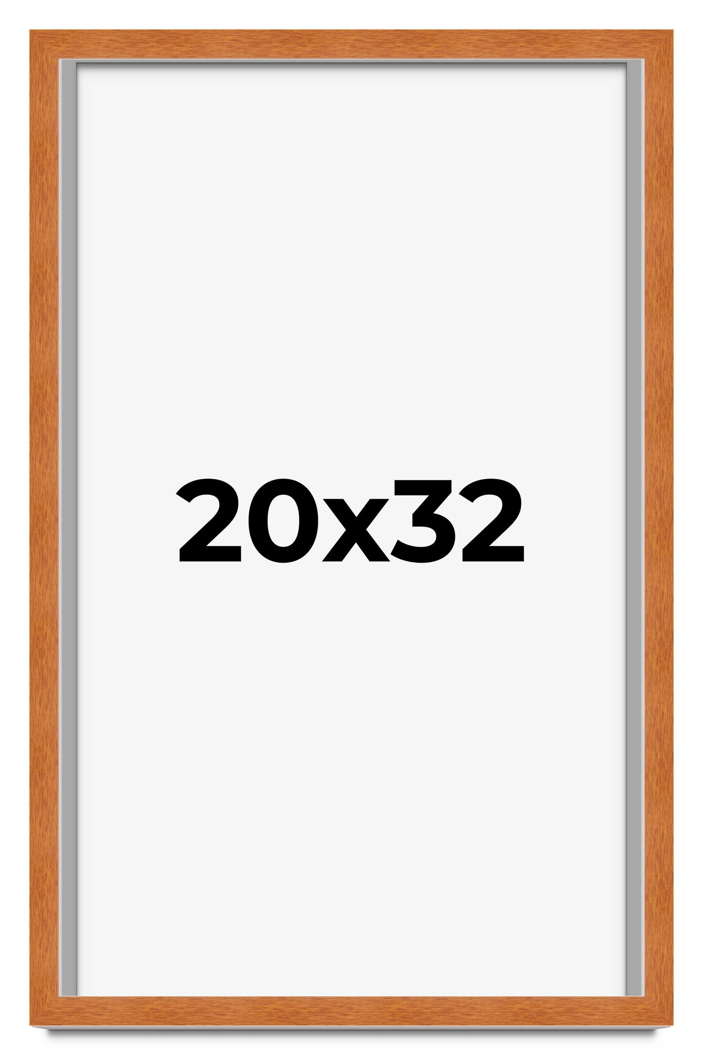 Classic Brown Picture Frame - UV Acrylic, Foam Board Backing, Hanging Hardware