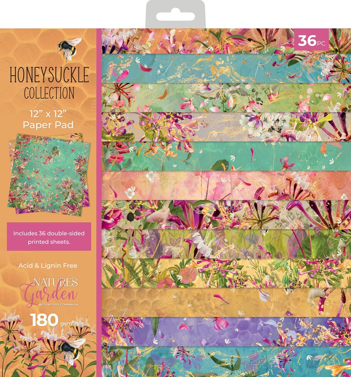 Nature&#x27;s Garden Honeysuckle Paper Pad 12&#x22;X12&#x22;-Honeysuckle