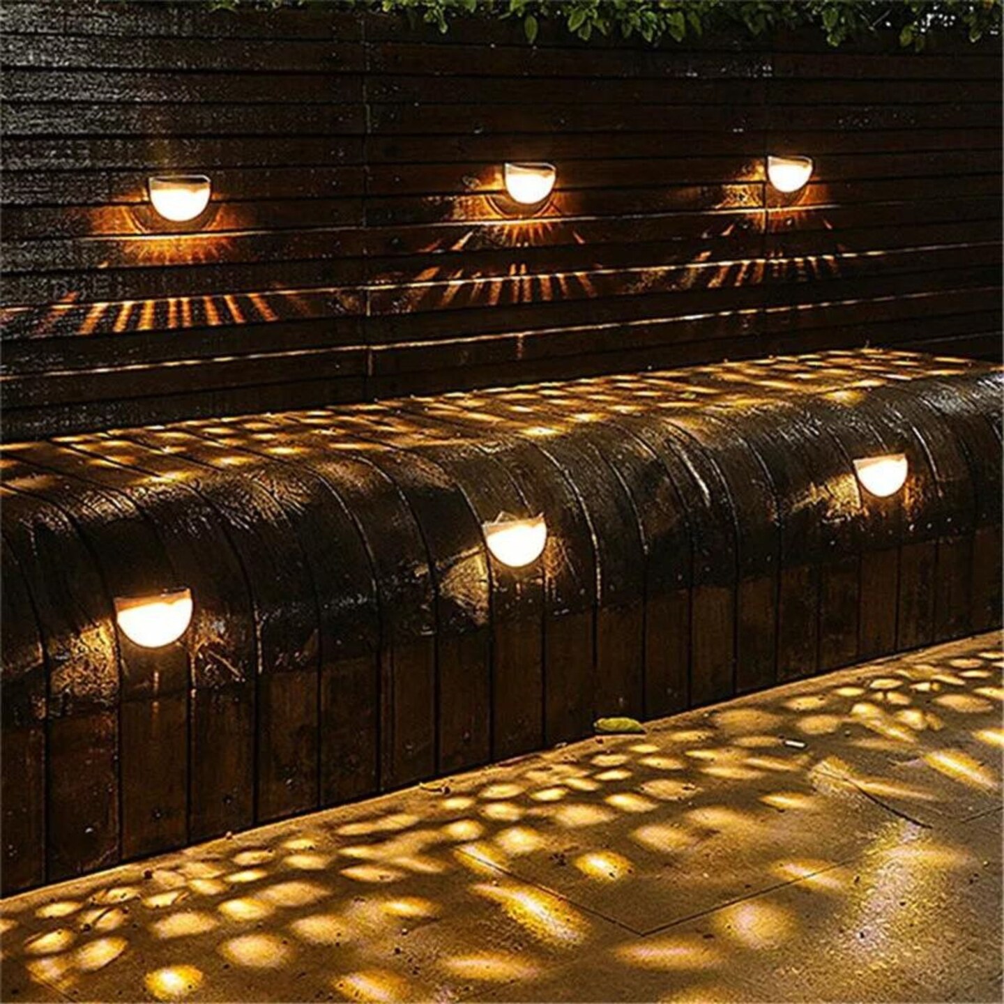 Kitcheniva 6 LED Solar Wall Outdoor Lights 2 Pcs