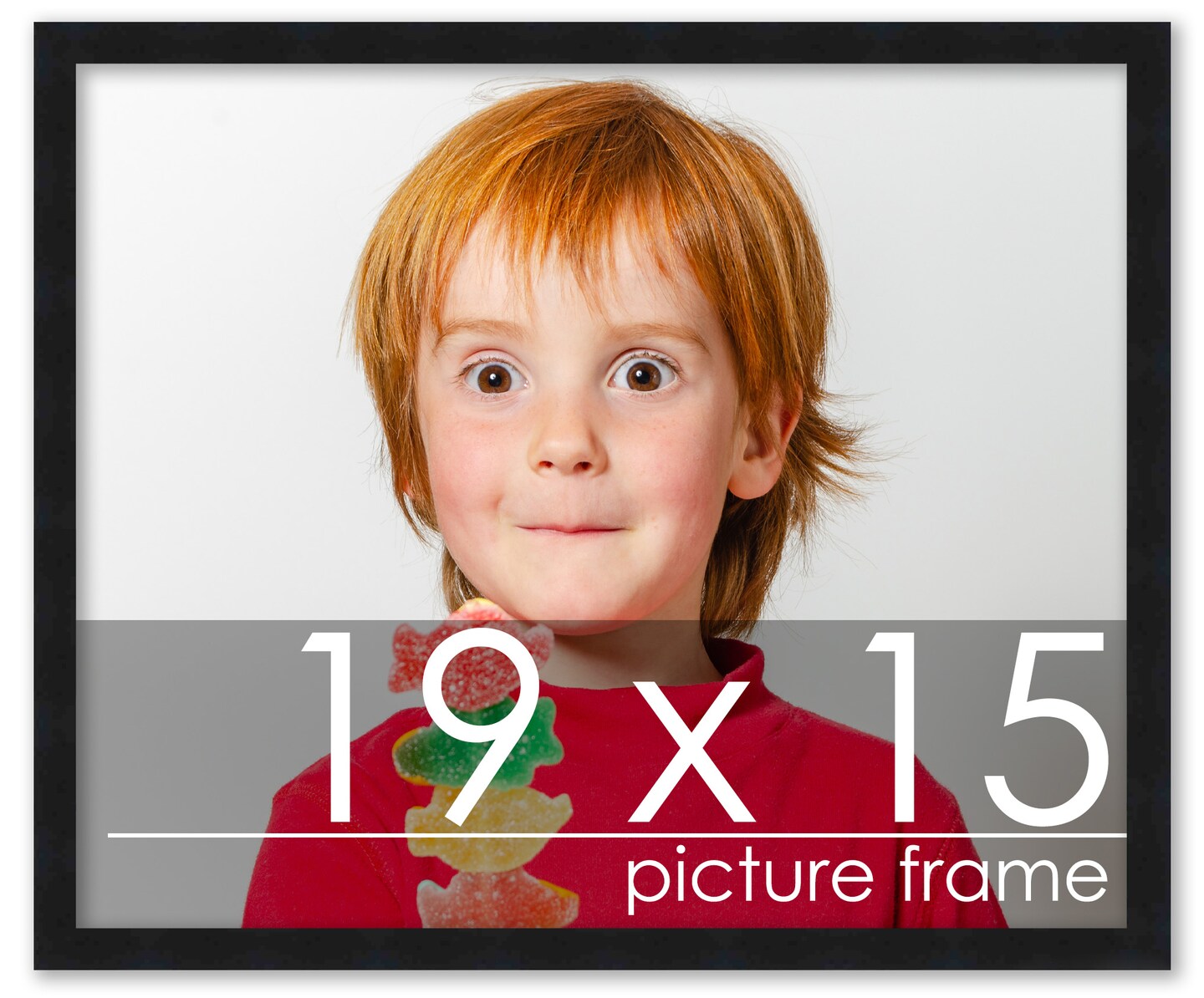 15x19 Minimalist Picture Frame with UV-Resistant Acrylic & Acid Free Backing, Available in 6 Finishes - Black, Brown, Silver, Grey, Natural, and White