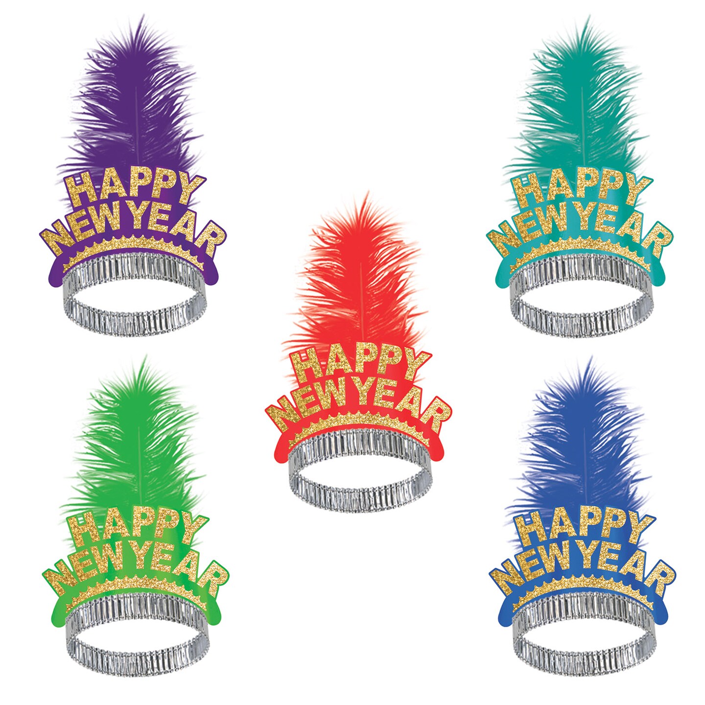 Beistle Gold Coast Tiaras - 50 Pack