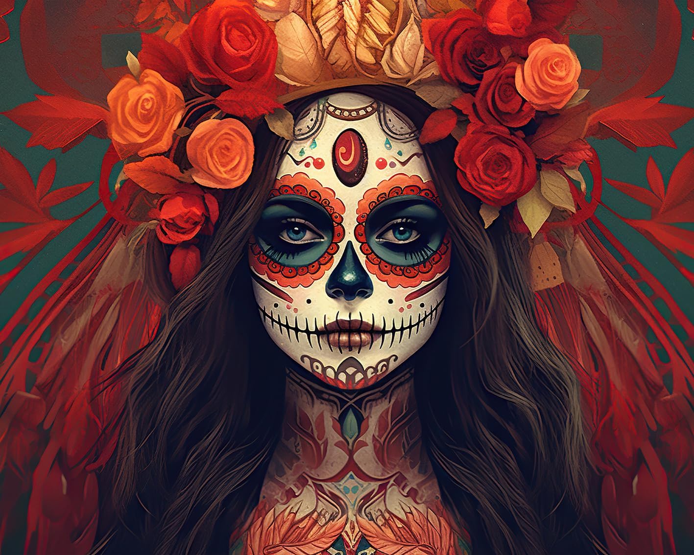 Day of The Dead Paint by Numbers Kids