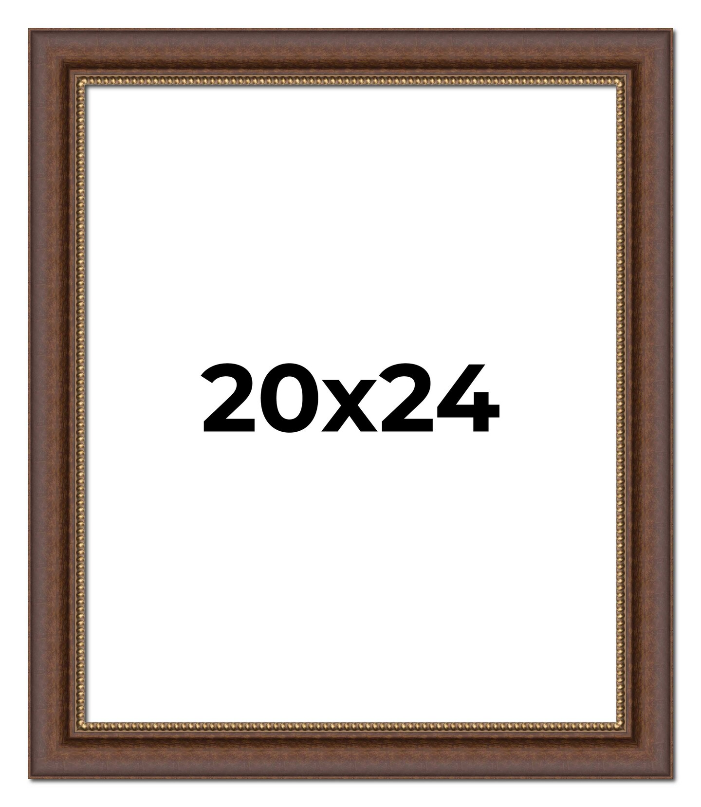 20x24 Traditional Picture Frame with UV-Resistant Acrylic & Acid Free Backing, Available in 3 Finishes - Black, Brown, Gold