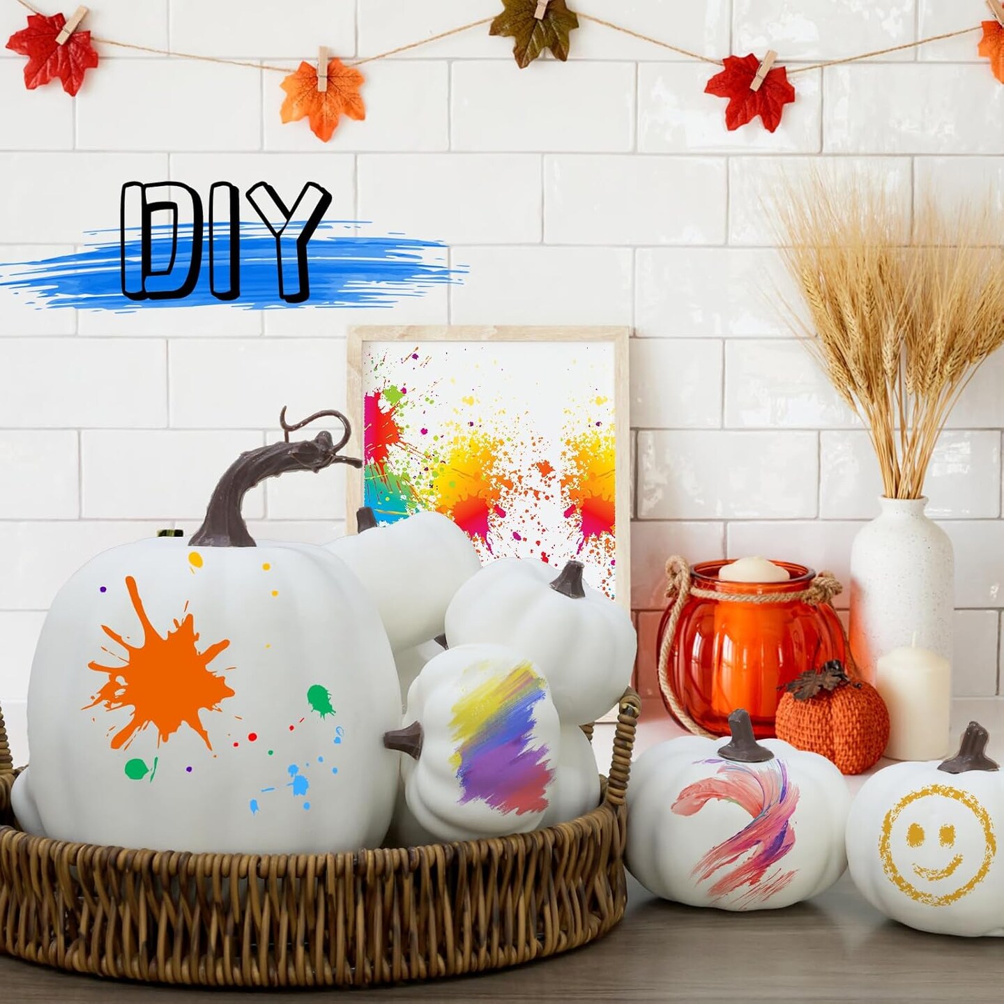 Plastic Artificial Fake Pumpkins Used for Home Party Outdoor Decor and Halloween Thanksgiving Decorations