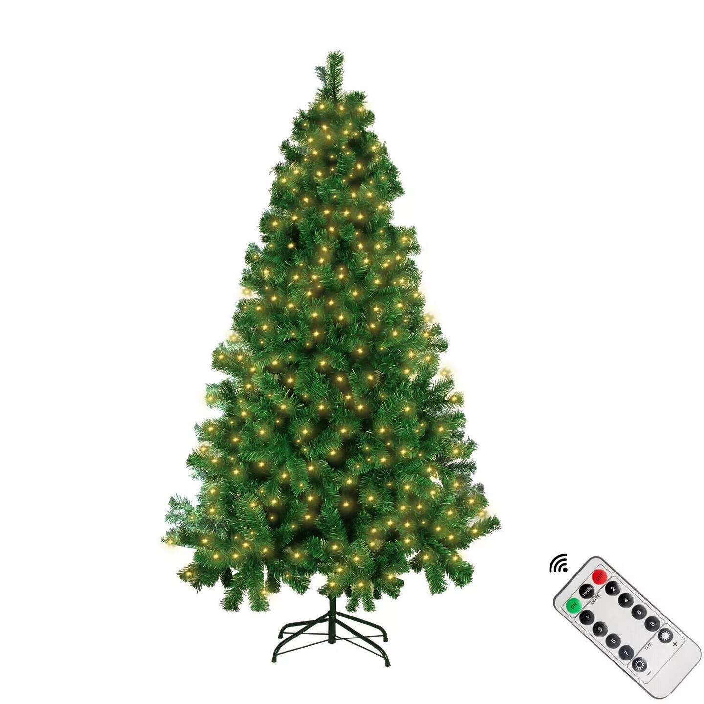 Kitcheniva Green Christmas Tree Decor DIY USB LED String Lights with Remote