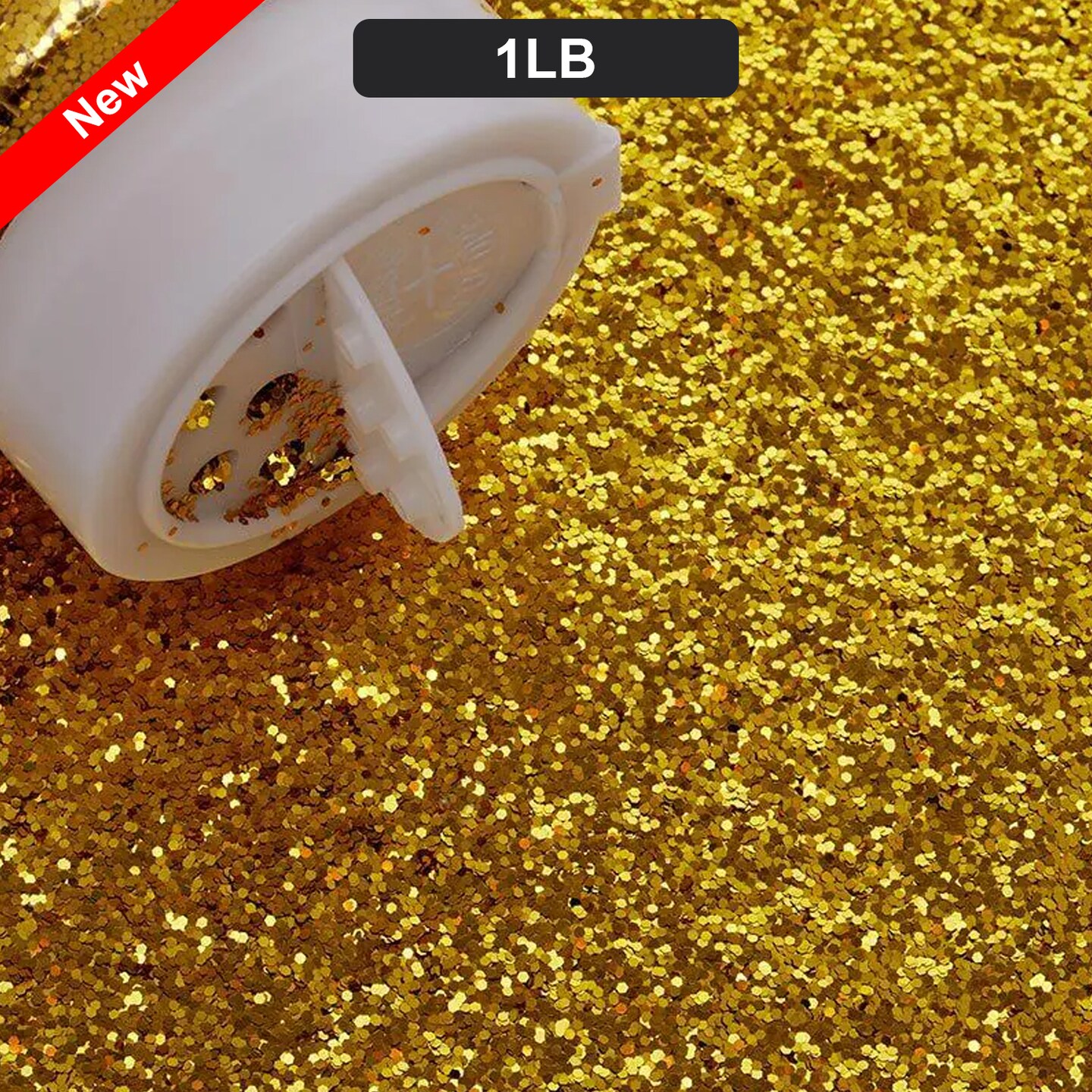 Brilliant Medium Grain Glitter 1 lb Bag for Show-Stopping Projects