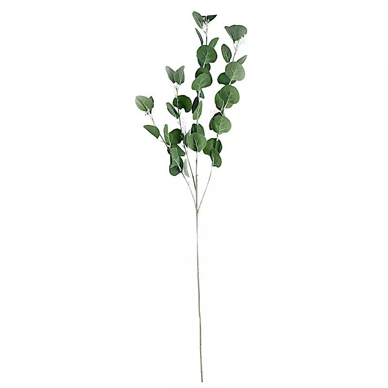 2 Green 40" Artificial Eucalyptus Leaves Sprays Stems Party Events Decorations