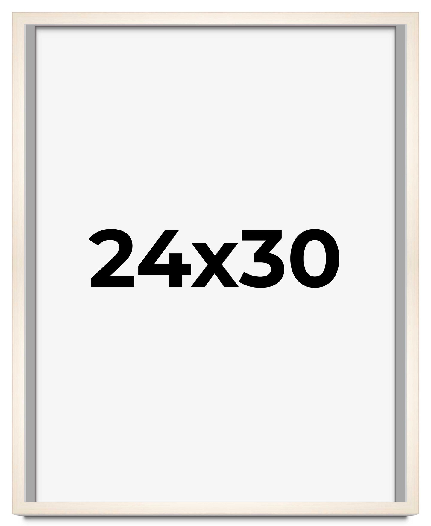 Minimalist White Picture Frame - UV Acrylic, Foam Board Backing, Hanging Hardware