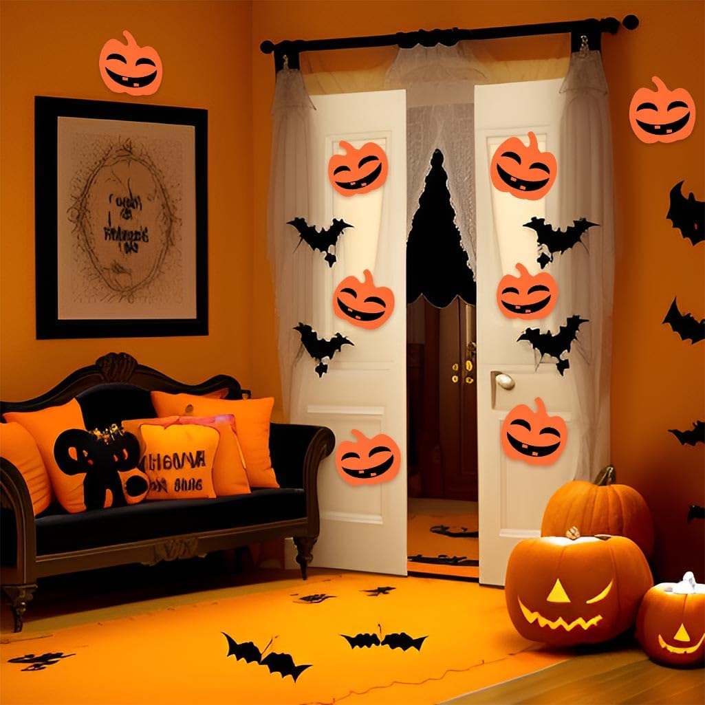 50pcs Foam Halloween Pumpkins Halloween Crafts Kit Foam