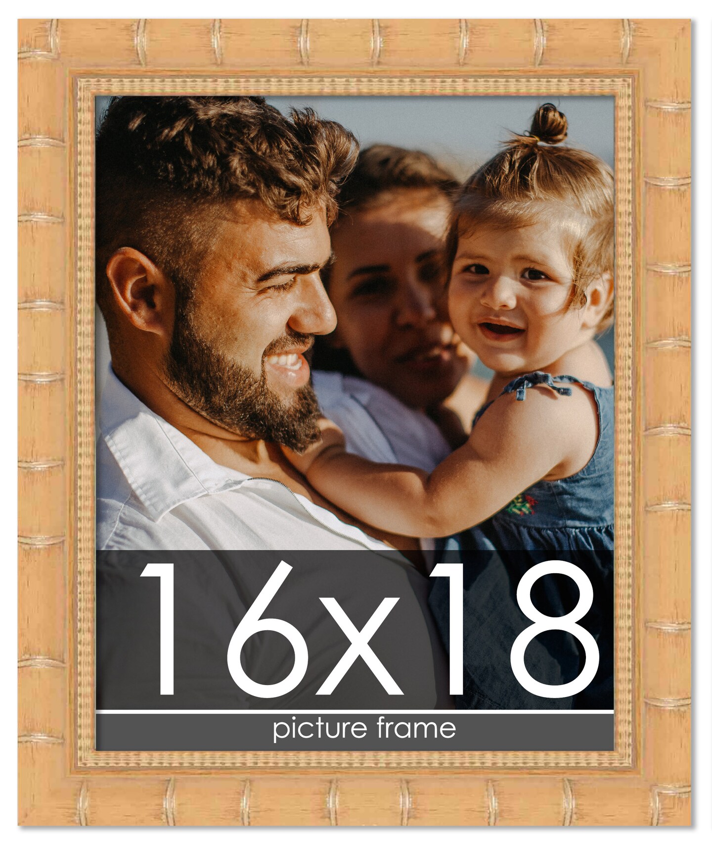 16x18 Modern Bamboo Picture Frame with UV-Resistant Acrylic & Acid