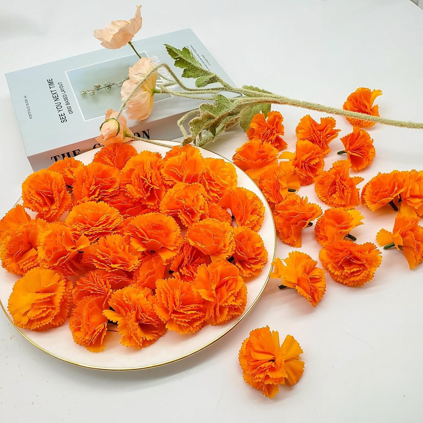 Marigold Flowers Heads Bulk