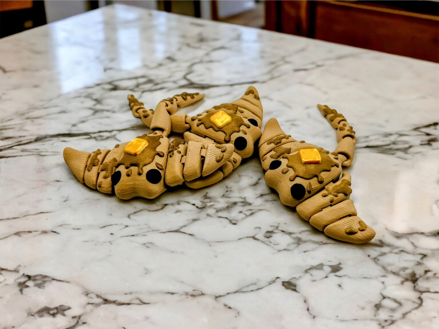 Flappy Jack - Stingray, Sea Pancake, 3D Printed Articulated Fidget