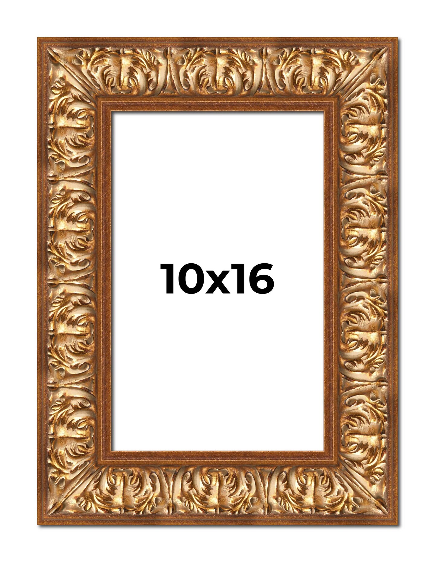 Modern Shadow Box 1" Depth Gold Picture Frame - UV Acrylic, Backing, Hanging Hardware