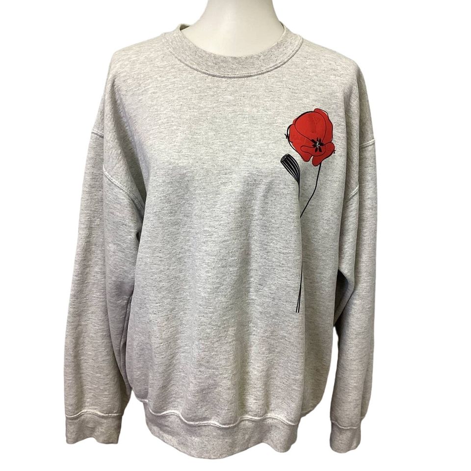 Embroidered California Poppy Sweatshirt | Unisex State