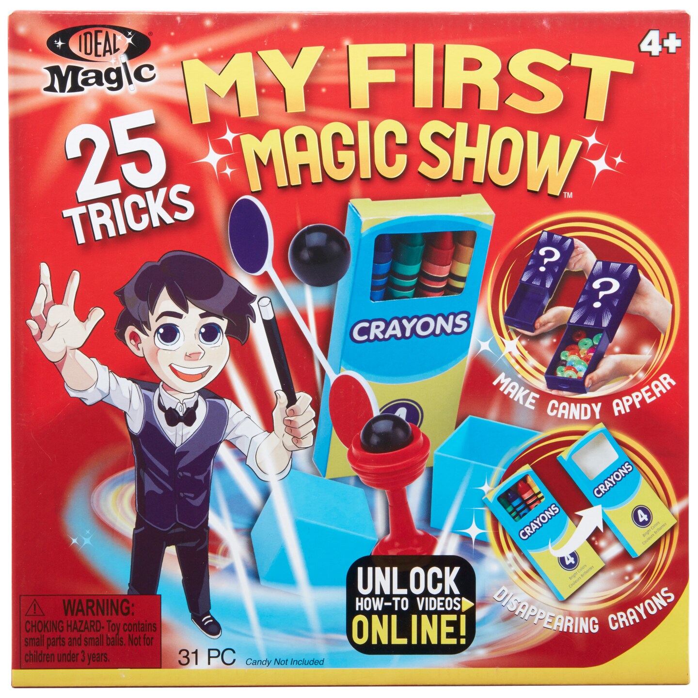 Alex Toys: Ideal Magic, My First Magic Show, Learn 25 Easy Tricks with High Quality Props, Great for Children Eager to Learn the Art of Magic, For Ages 4 and up