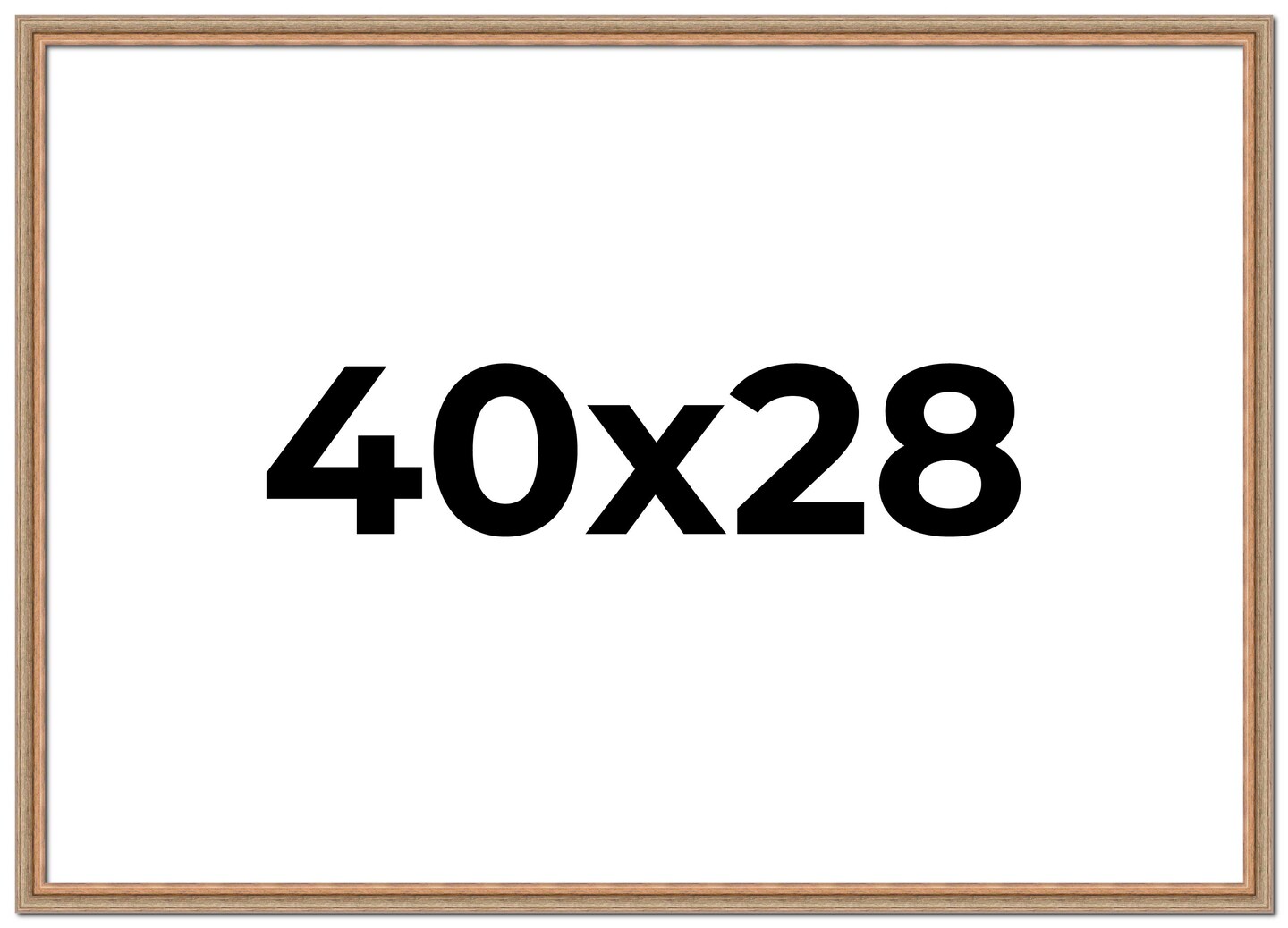 28x40 Deco Picture Frame with UV-Resistant Acrylic & Acid Free Backing, Available in 3 Finishes - Black, Brown, and Silver