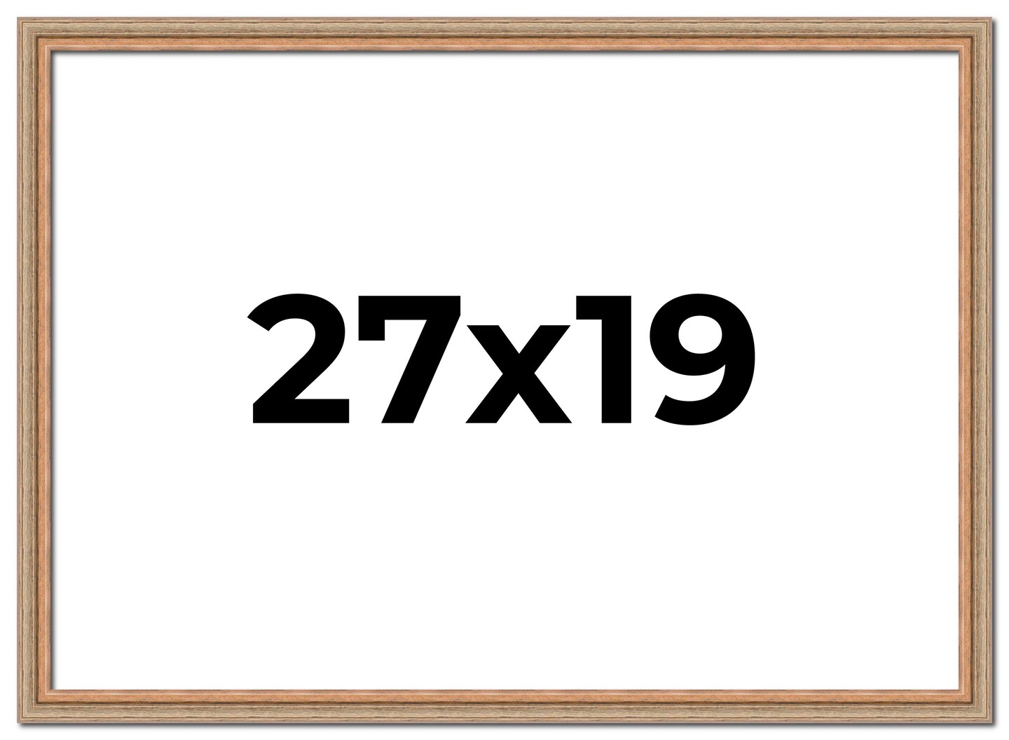 Deco Brown Picture Frame - UV Acrylic, Backing Board, Hanging Hardware Included