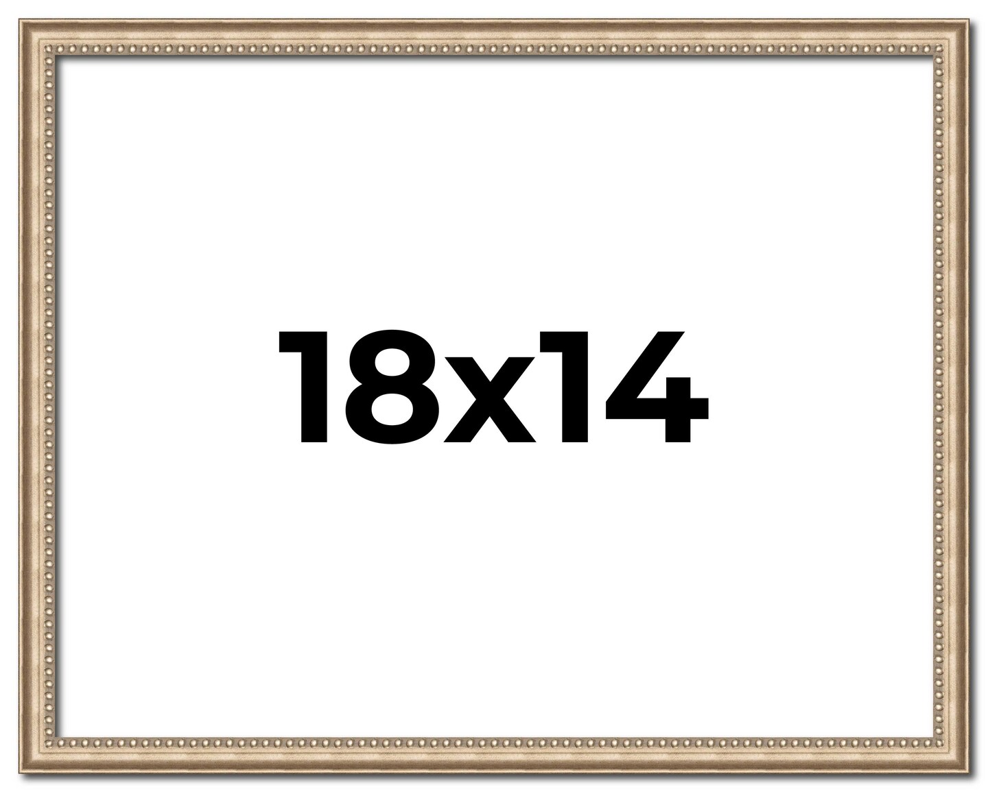 18x14 Minimalist Silver Picture Frame - UV Acrylic, Foam Board Backing, Hanging Hardware