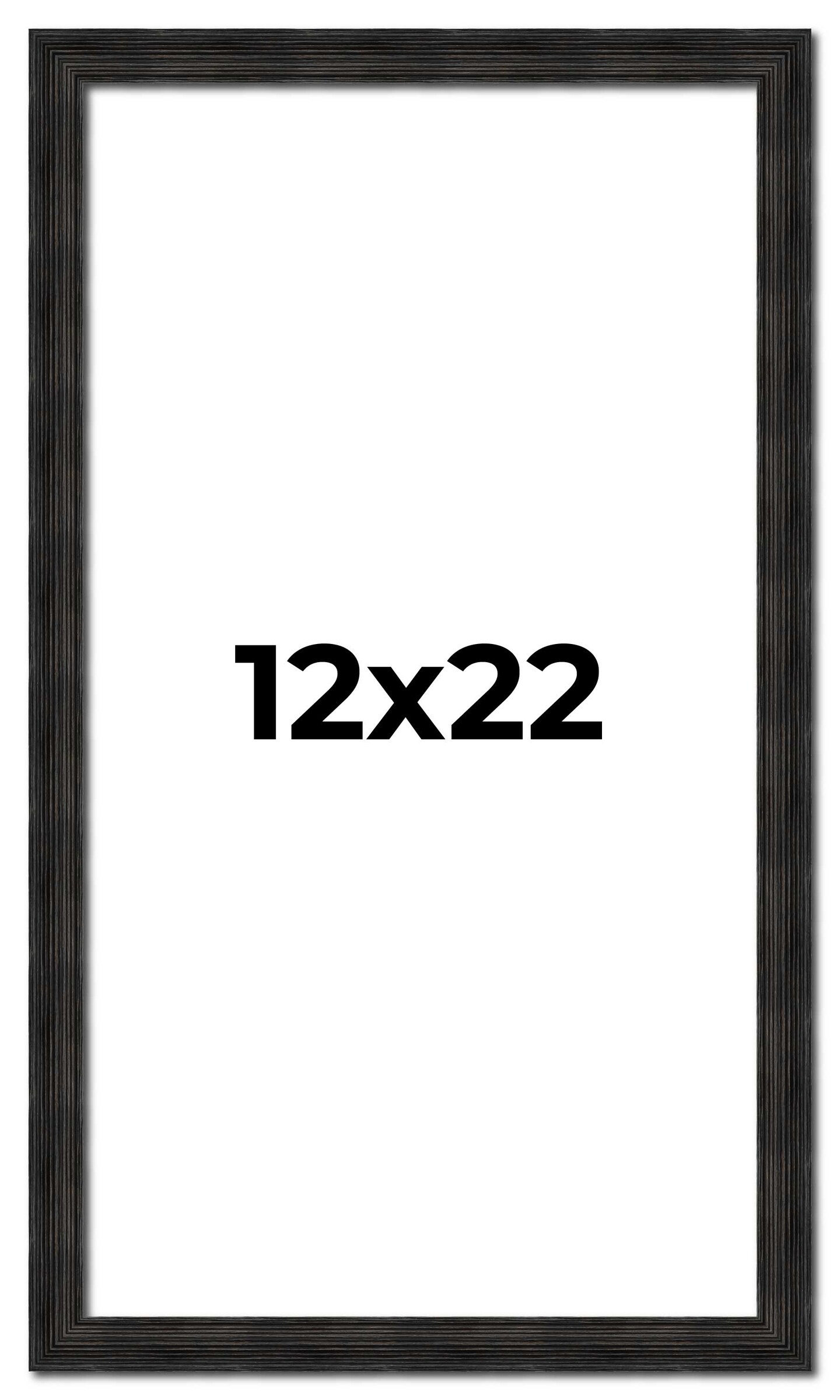 12x22 Thin Barnwood Picture Frame with UV-Resistant Acrylic & Acid Free ...