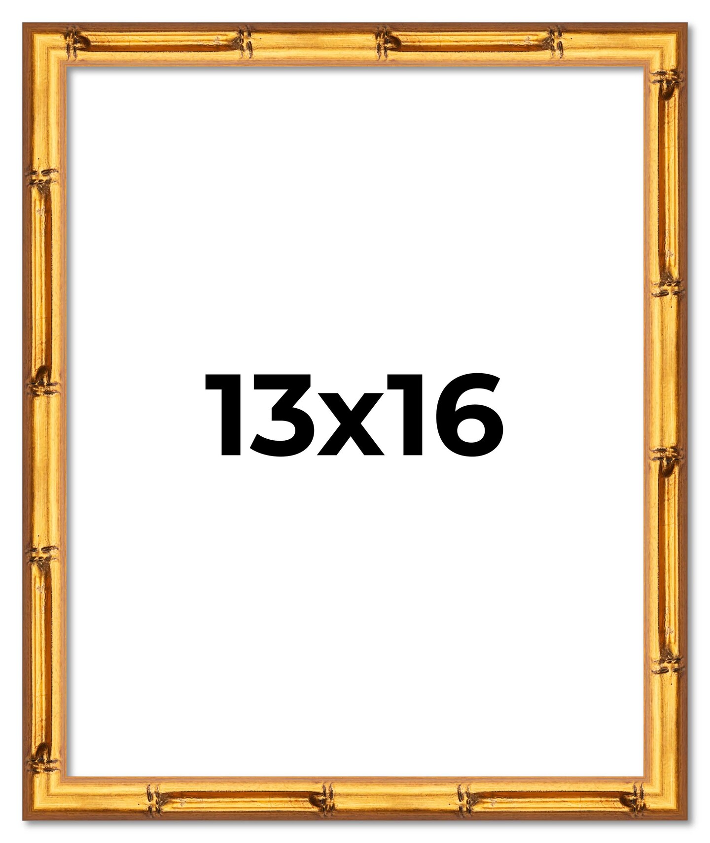 13x16 Bamboo Picture Frame with UV-Resistant Acrylic &#x26; Acid Free Backing, Available in  4 Finishes - Brown, Black, Gold, and Natural