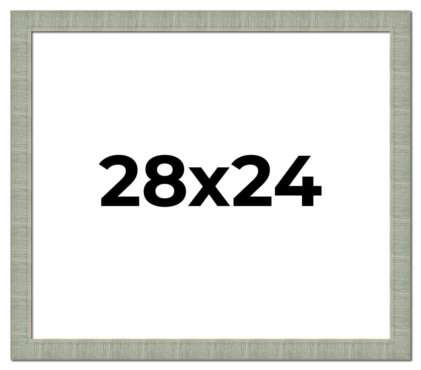 24x28 Sculpted Picture Frame with UV-Resistant Acrylic & Acid Free Backing, Available in 5 Finishes - Black, Blue, Gold, Silver, and White