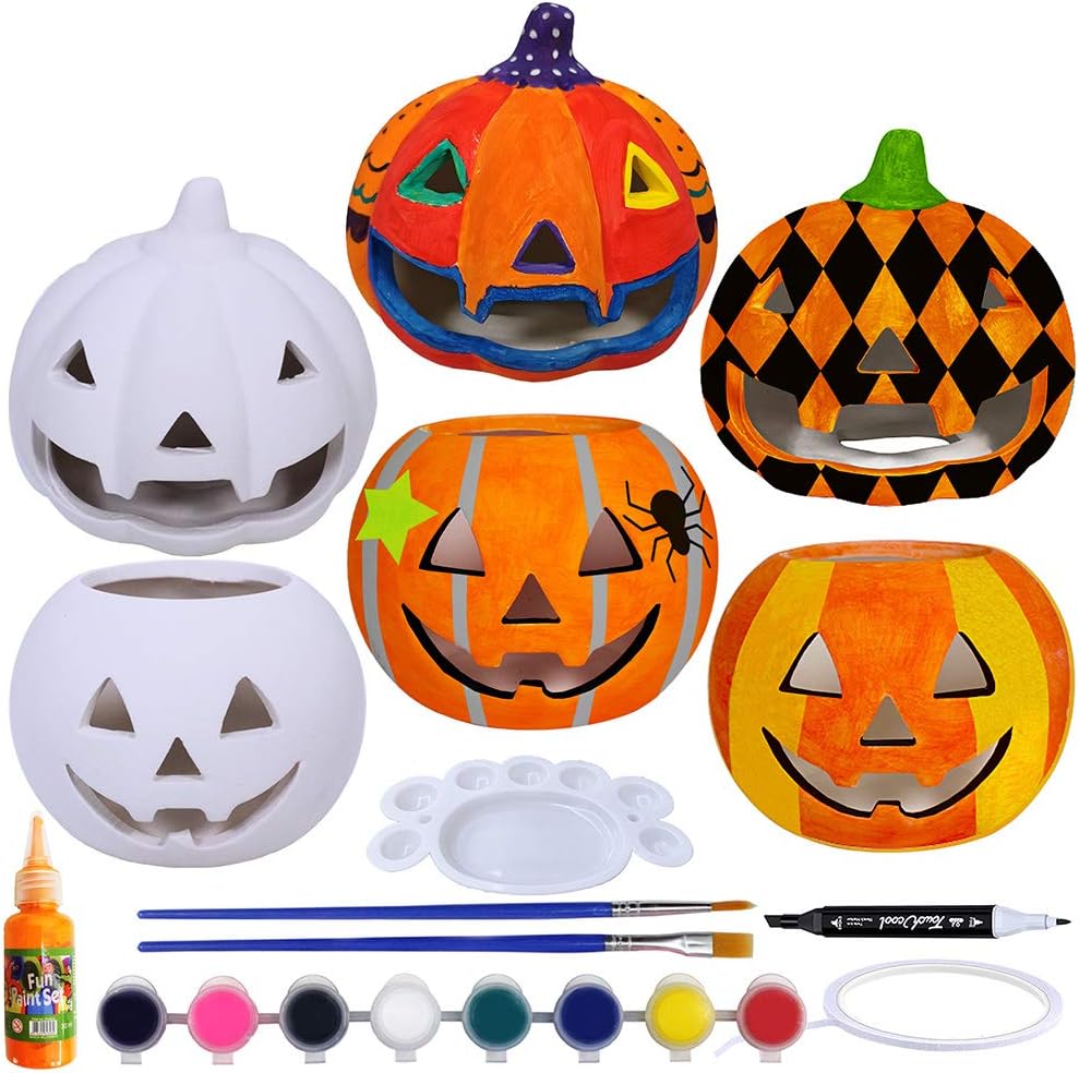 Jack-o&#x27;-Lanterns Figurines Paint Craft Kit