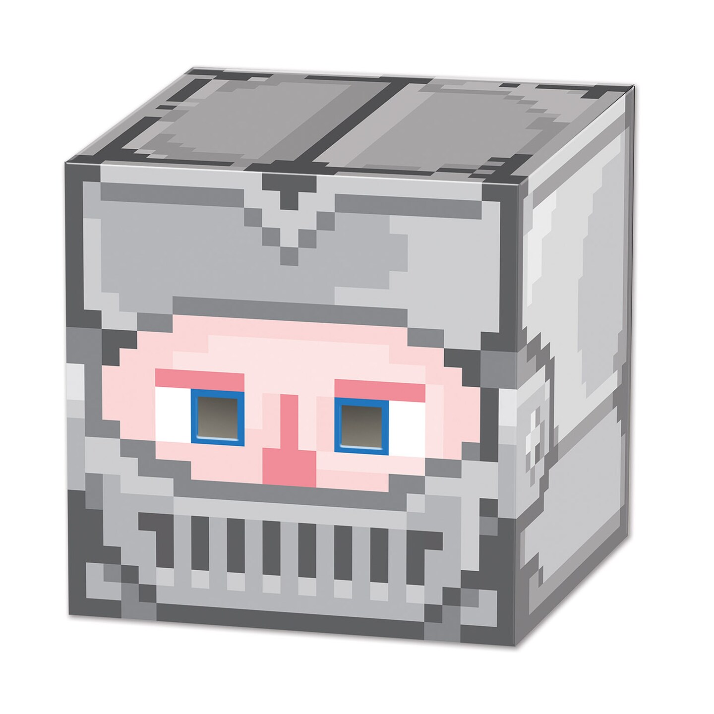 Beistle 9in. x 9in. Knight 8-Bit Box Head - 6 Pack