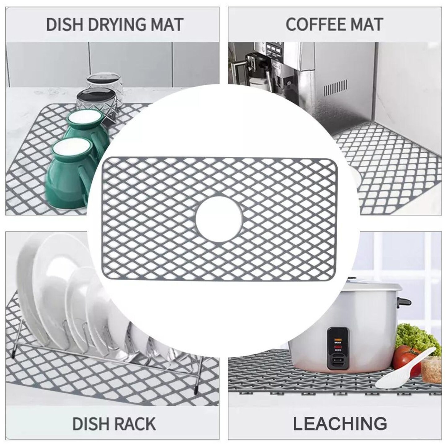 Kitcheniva Silicone Non-Slip Kitchen Sink Protector 24.8&#x22;