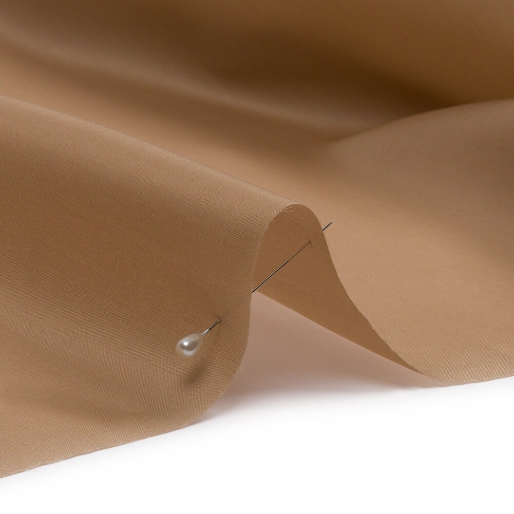 1 Yard Luxurious Silk Satin Face Organza Cornstalk Beige Fabric 54" Width