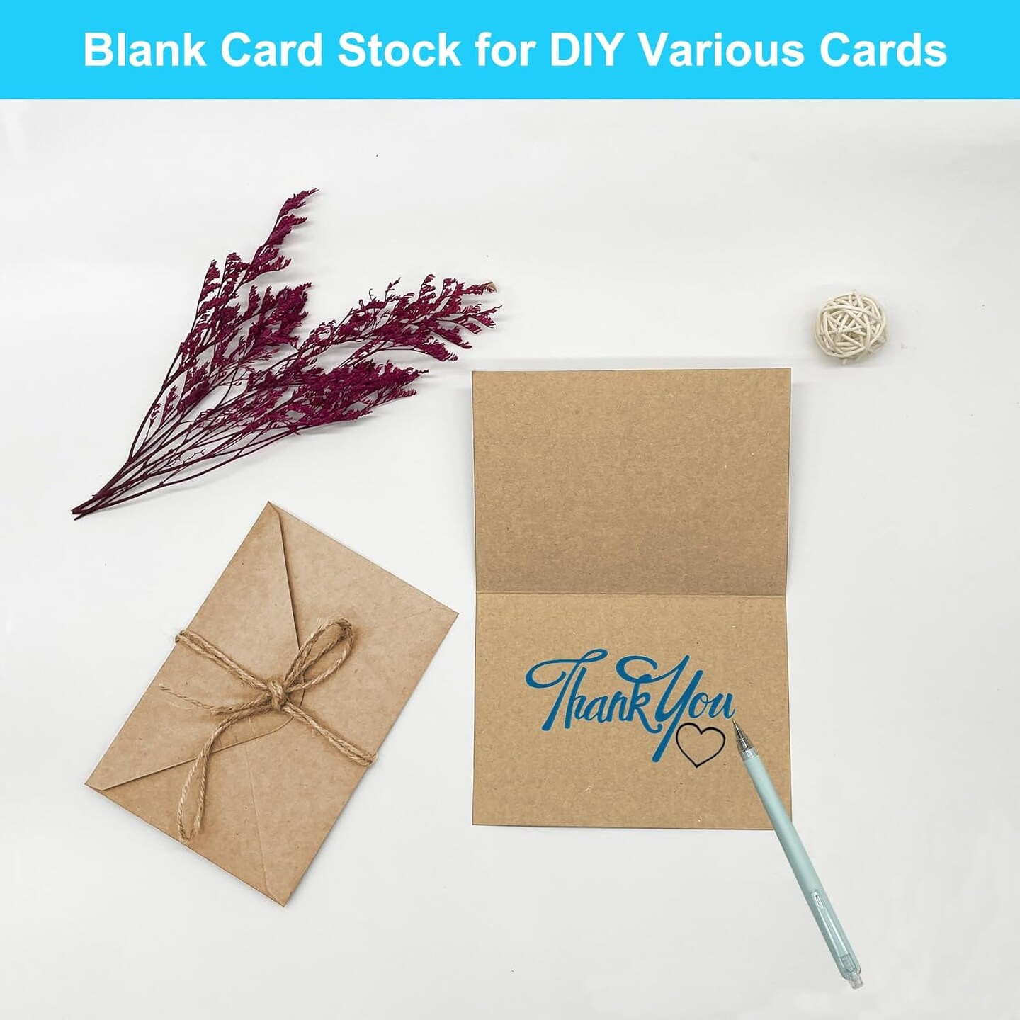 50 Pack Blank Cards and Envelopes 4x6