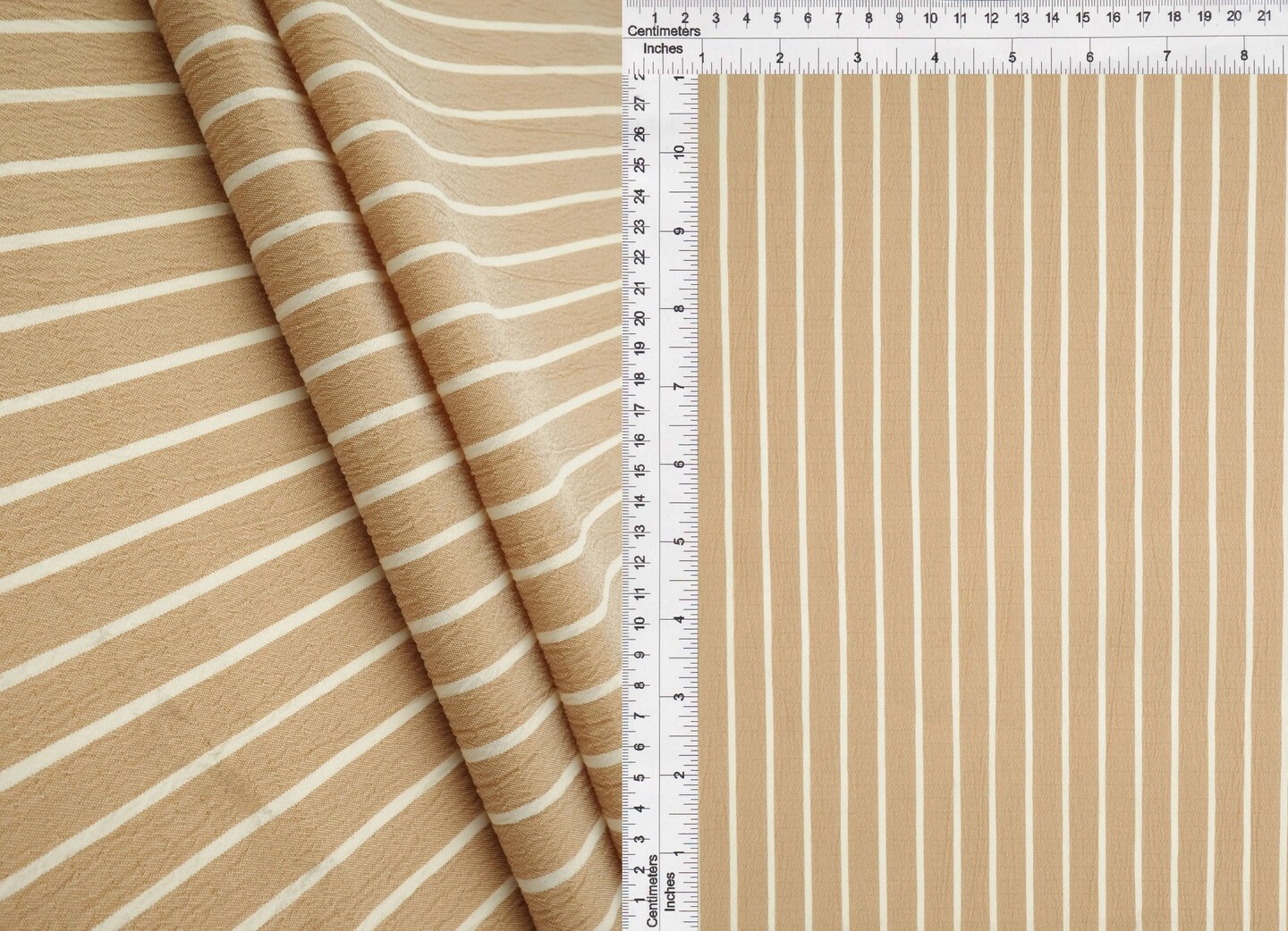 Crinkle Stripe Woven Fabric Lightweight Home Decor &#x26; Drapery Fabric, 58/59&#x22; Wide