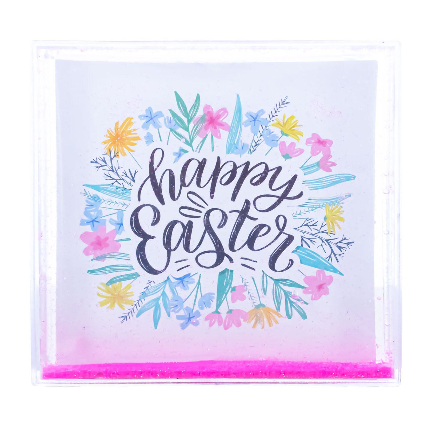 Square Glitter Water Picture Frame