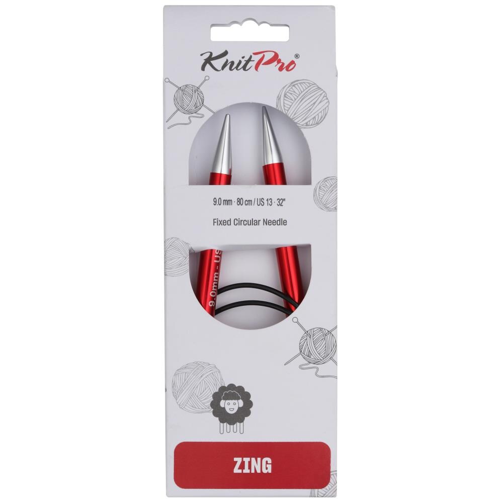 KnitPro Zing 32" Circular Knitting Needles - Sizes US 0 to 17