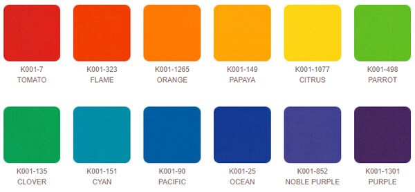 Kona Solid 2.5" Strip Roll (Jelly Roll / Roll Up) in Bright Rainbow by for Robert Kaufman (RU-784-40)