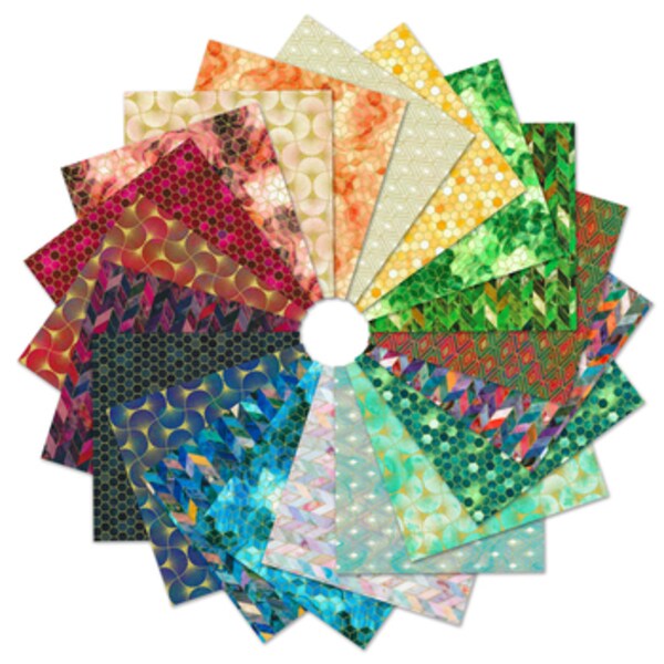 Golden Vibes Fat Quarter Bundle by Lara Skinner for Robert Kaufman (FQ-2164-20)