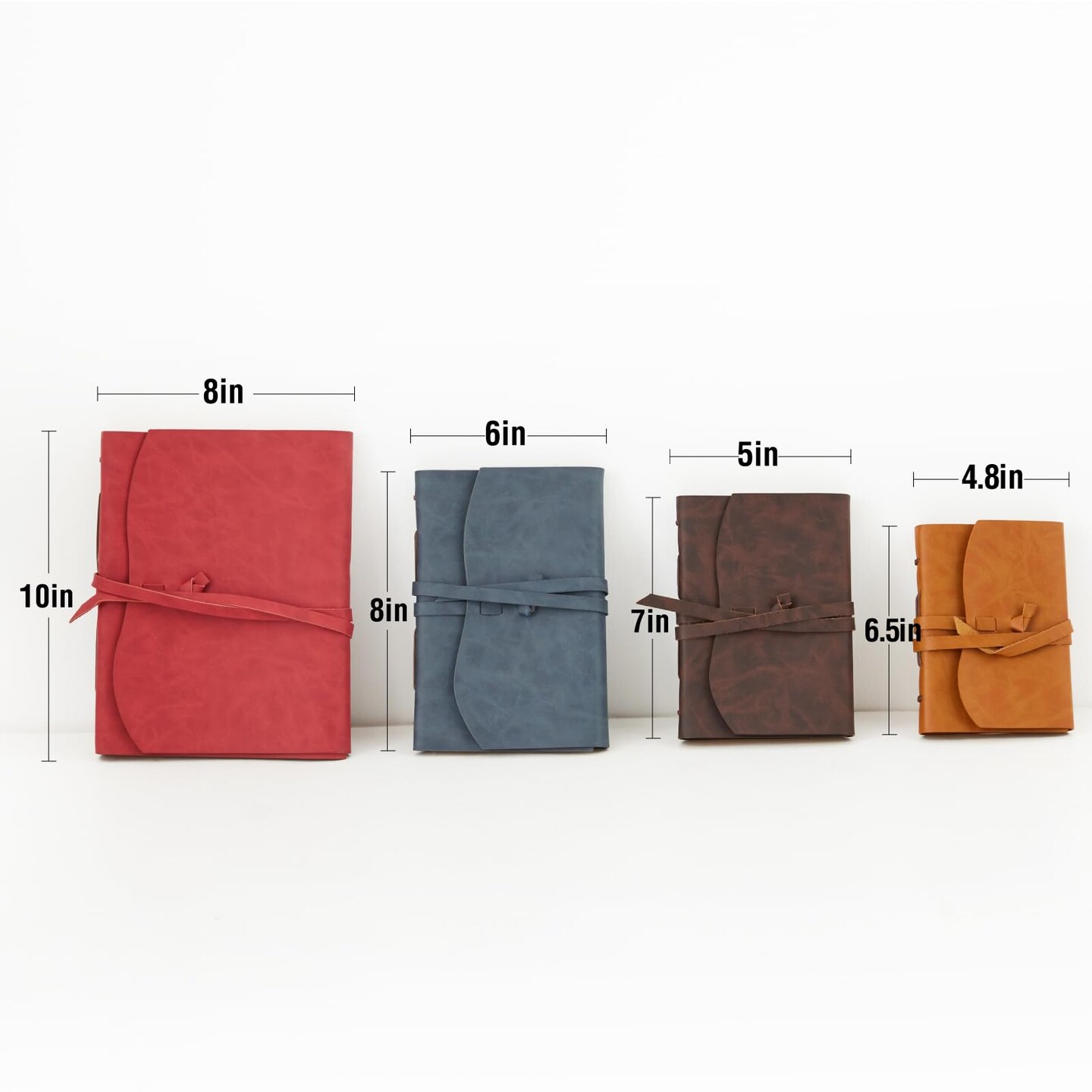 RILIHO Leather Journal Notepad, Small Notebook 4.8x6.5 Inches, Mini Journal, Retro Premium Planner, Lined Diary Vintage Style, Ideal for Women and Men, Artists, Travelers, Dark Brown