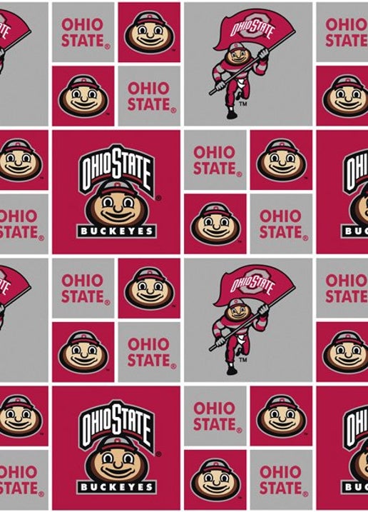 Licensed NCAA Ohio State University Box OHS-021 Cotton Fabric by the Yard