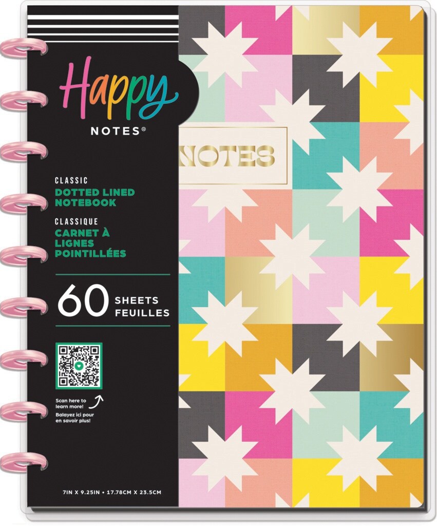 Happy Planner Classic Disc Bound Notebook-Happy Patchwork