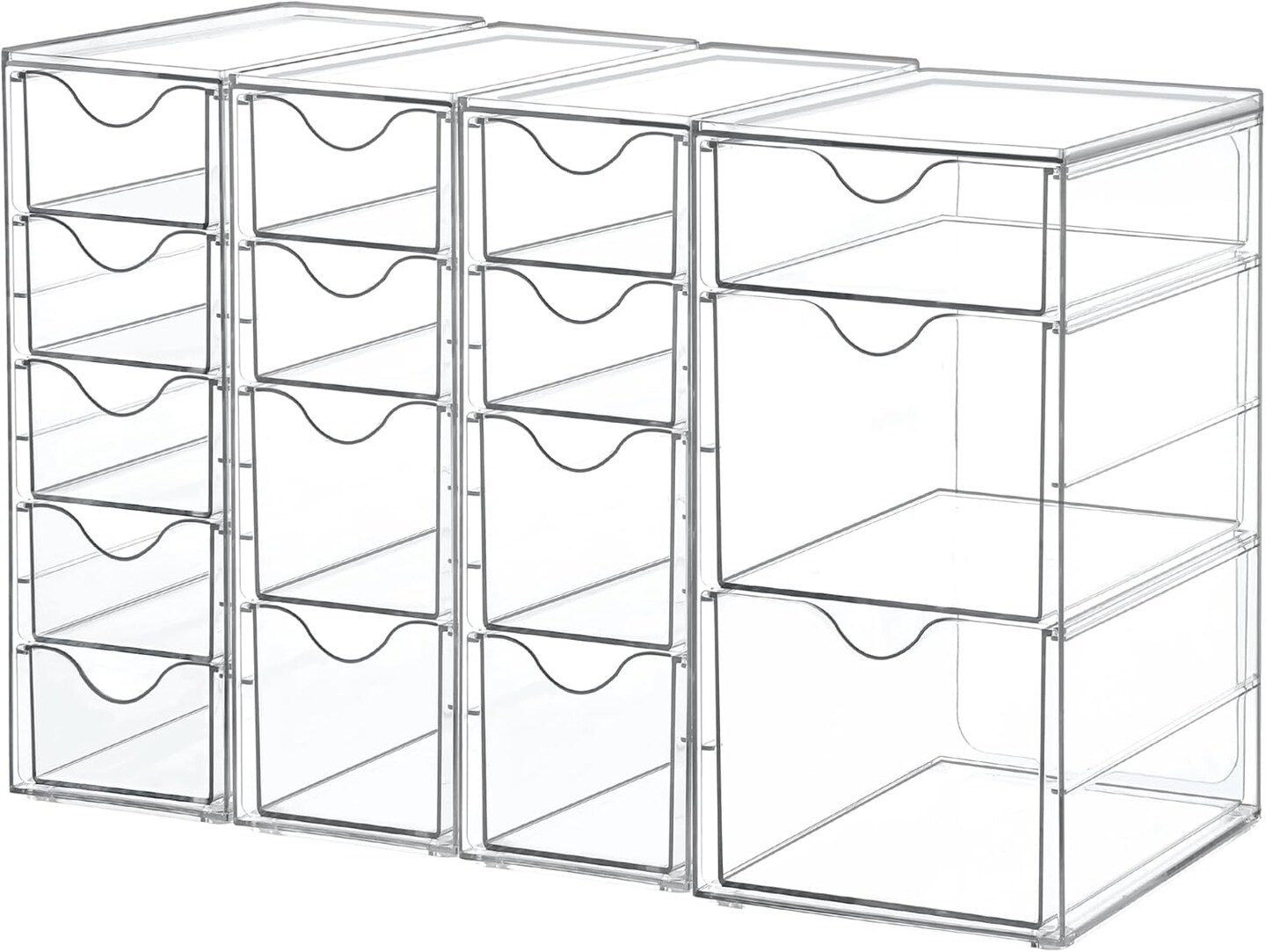 Acrylic Organizer with 16 Drawers (4 Set)