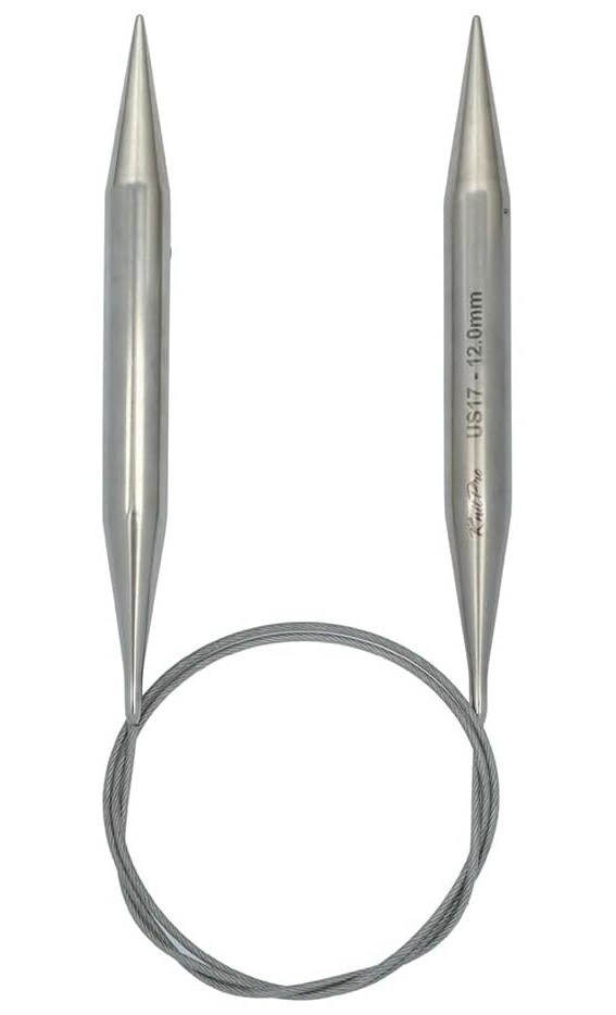 KnitPro Stelo Lace Fixed Circular Knitting Needles 24" Size 0 - 17