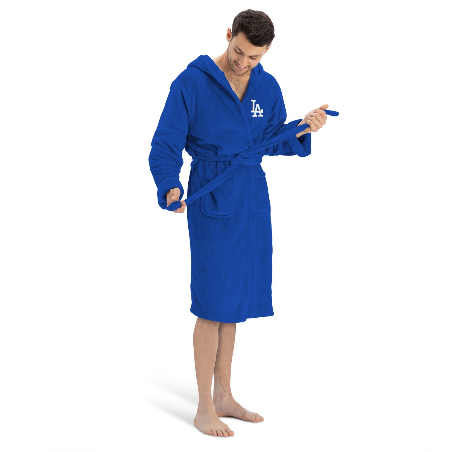 Los Angeles Dodgers MLB Hooded Silk Touch Bath Robe 26×47 Inches