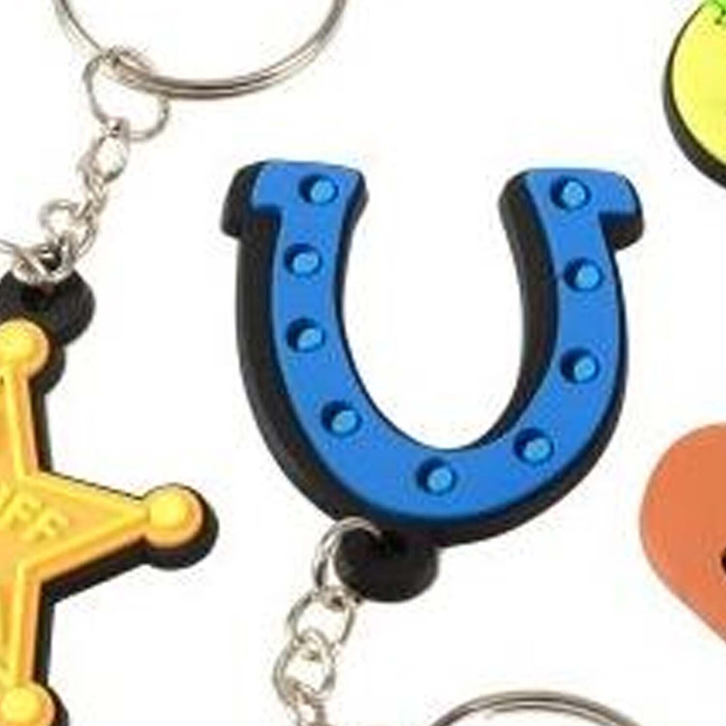 Western Rubber Keychains Include 12 Units