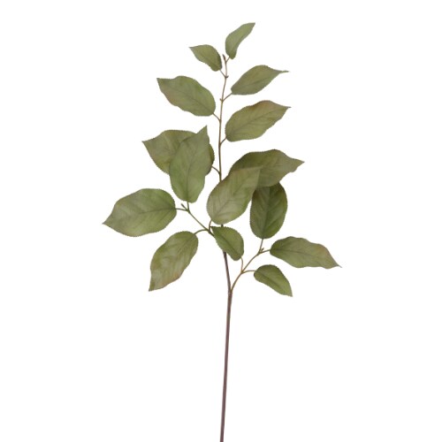 29&#x22; Artificial Salal Leaf Spray - Realistic Green Leaf Stem for Floral Arrangements, Wreaths, and Home Decor - HA173996