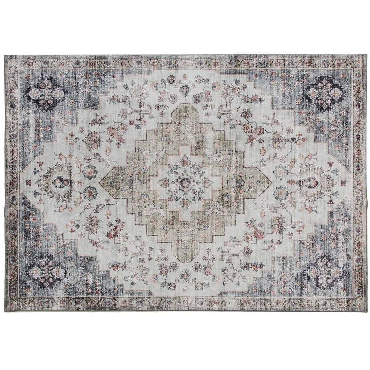 Edge Collections - 8' x 10' - Brown - Vintage Distressed Plush Rug!