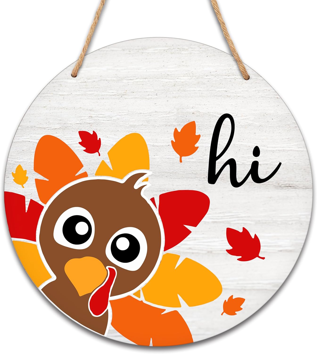 Thanksgiving Wooden Sign for Front Door Decor(Multicolor)