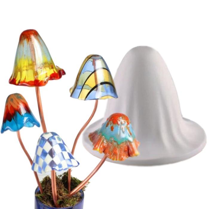 Round 5.5" Deep 4.75"Bell Mushroom Drape Slump Mold Glass Fusing